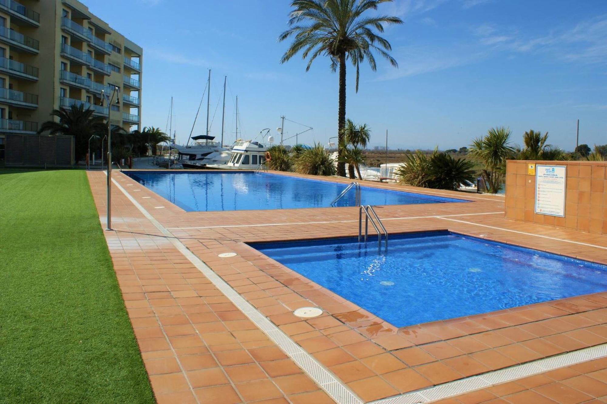 Precioso Piso Con Vista Al Canal Y Piscina En Roses Av-69 Exterior foto