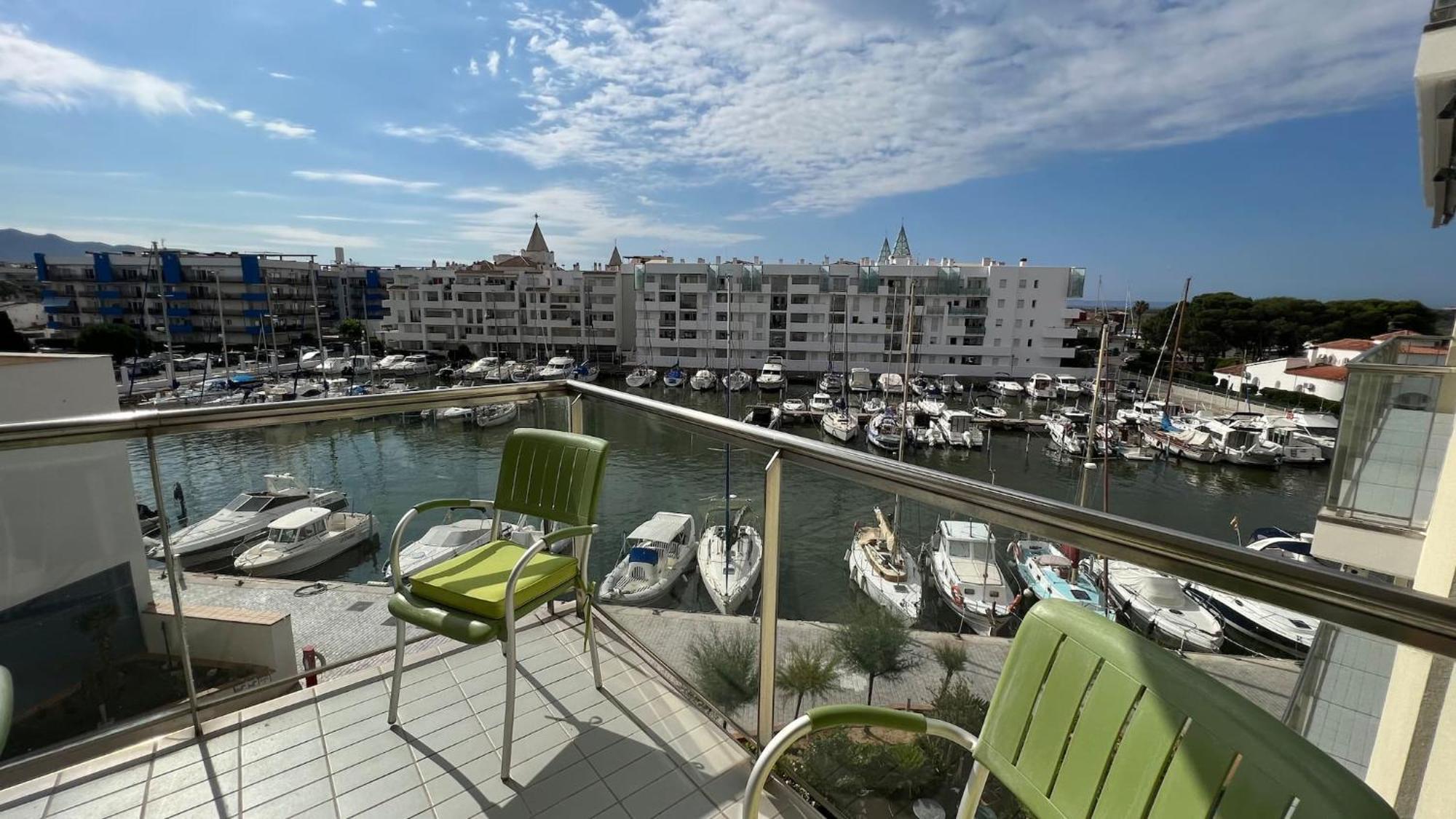 Precioso Piso Con Vista Al Canal Y Piscina En Roses Av-69 Exterior foto