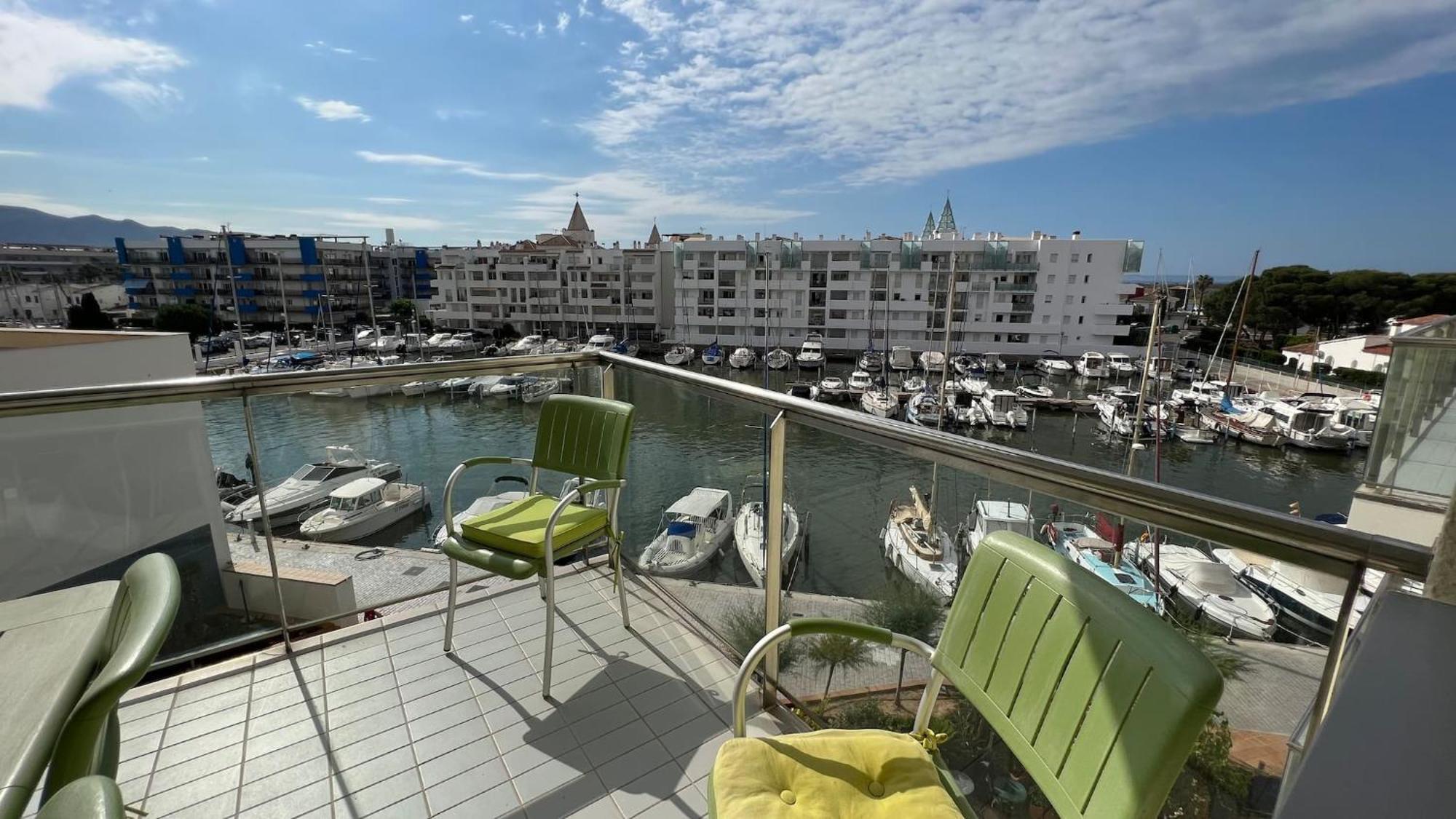 Precioso Piso Con Vista Al Canal Y Piscina En Roses Av-69 Exterior foto